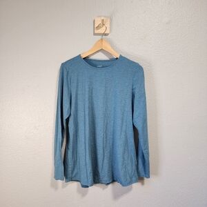 J. Jill Women's Blue Long Sleeve Tee